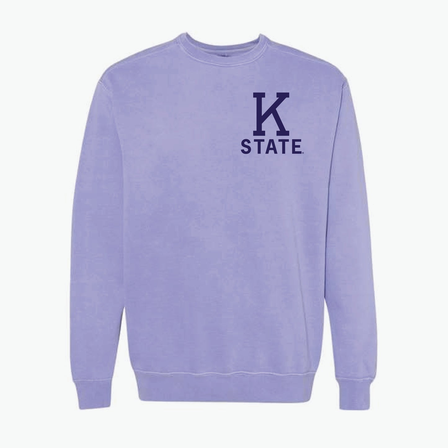 Big K Violet Pocket Crewneck Sweatshirt