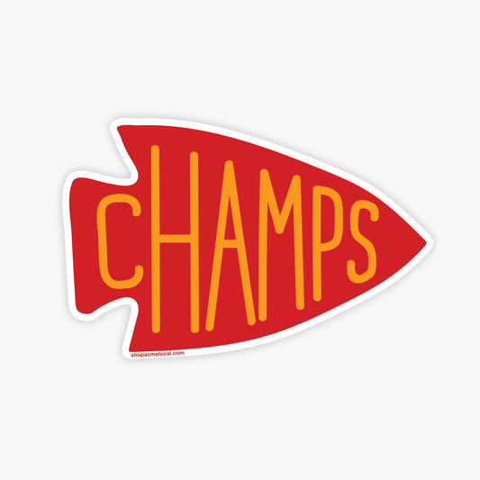 KC Champs Arrowhead Sticker