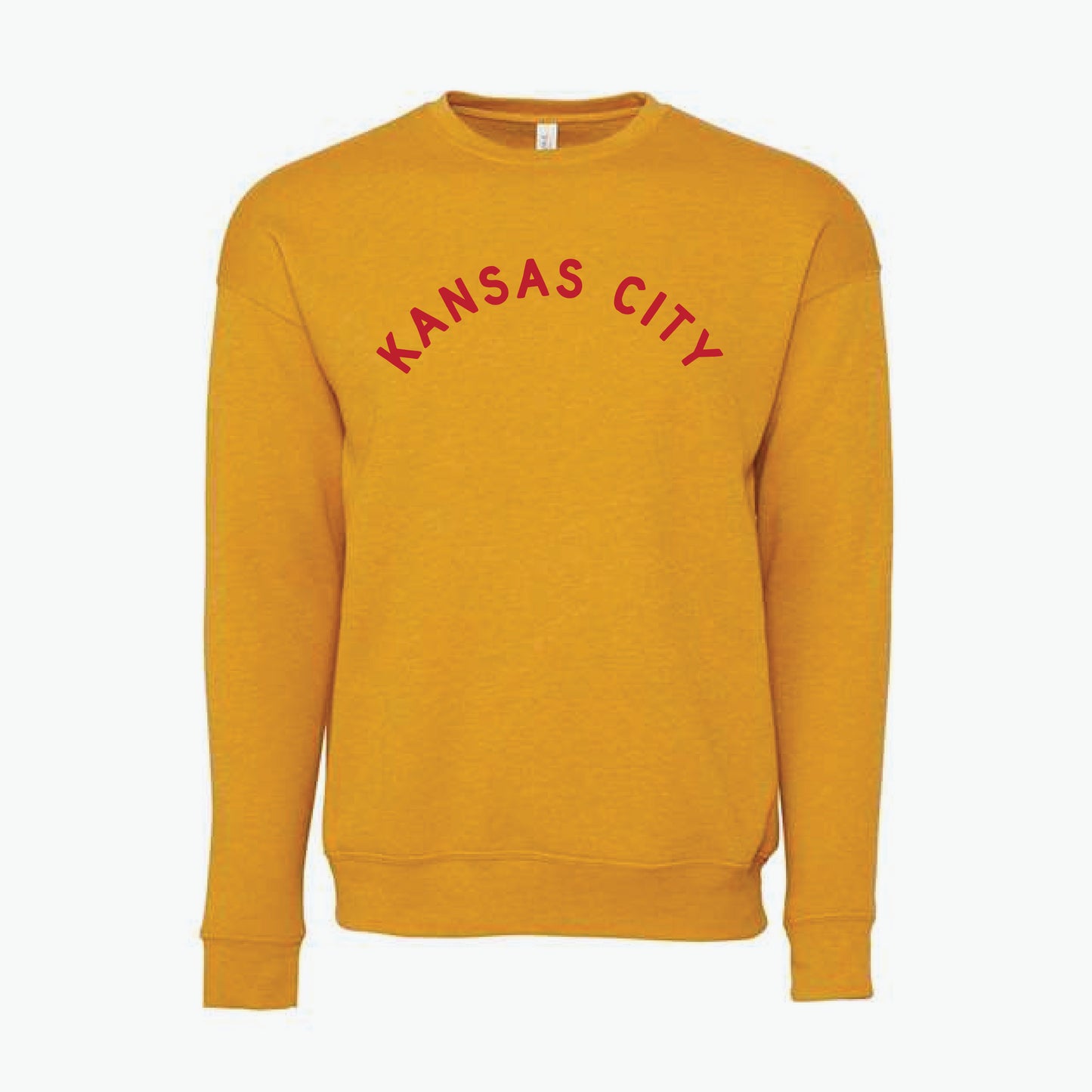 Kansas City Classic Arch Mustard Crewneck Sweatshirt