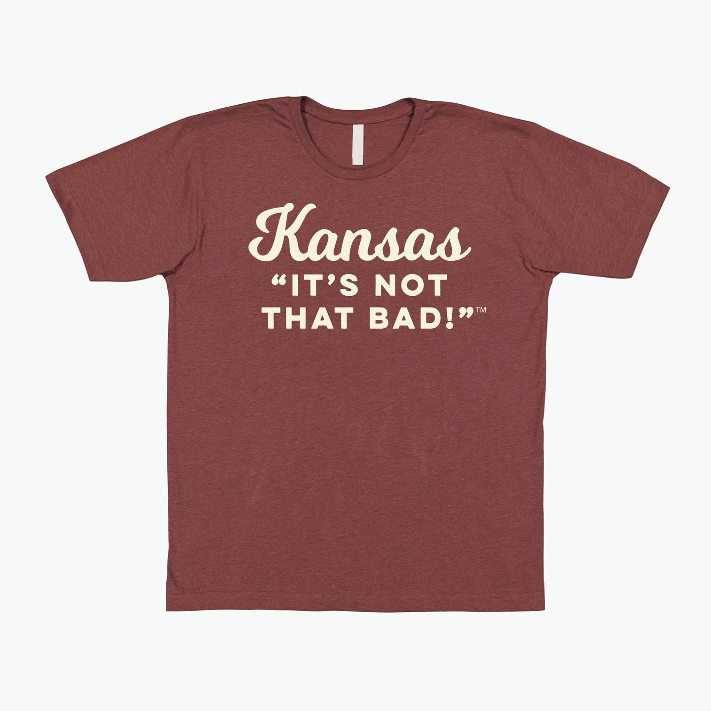 Kansas "It's Not That Bad!" Clay/Cream Tee