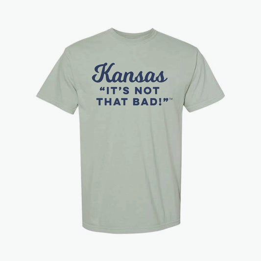 Kansas "It's Not That Bad!" Bay/Navy Tee