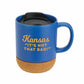Kansas "It's Not That Bad!" Cork  Bottom Travel Mug
