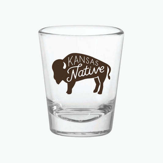 Kansas Native Shot Glass