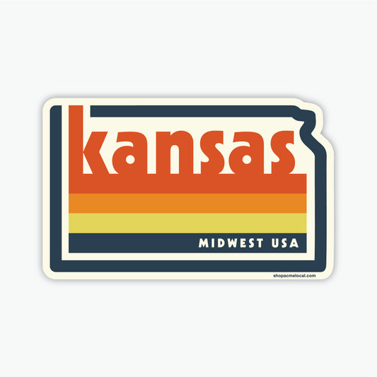 Kansas Vintage Sticker