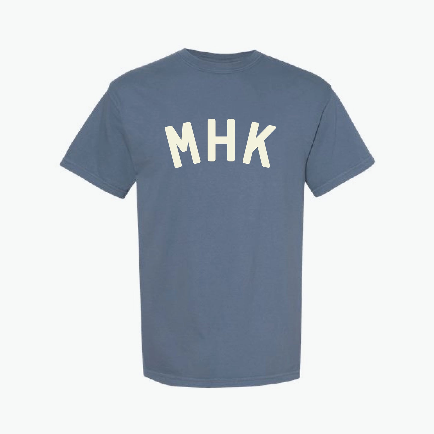 MHK Arch Blue Jean/Cream Tee