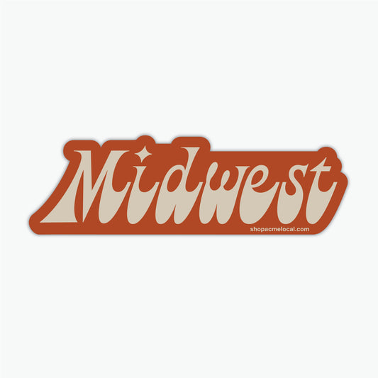 Midwest Funky Text Sticker