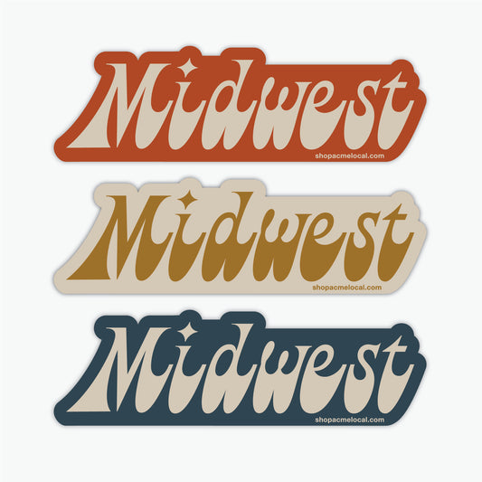 Midwest Funky Text Sticker