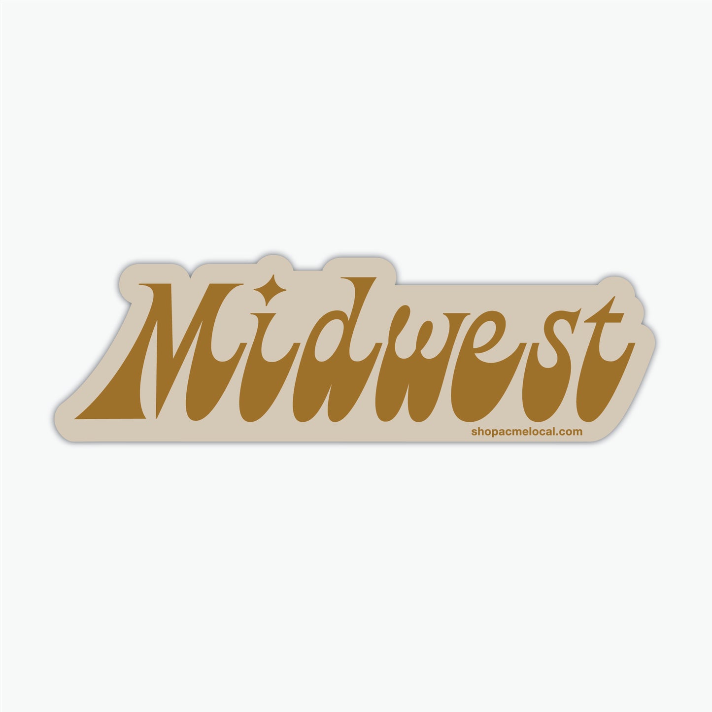 Midwest Funky Text Sticker