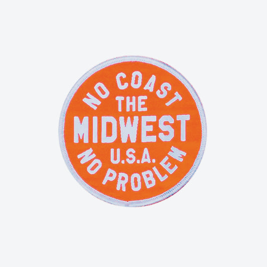 No Coast No Problem Orange Circle Patch