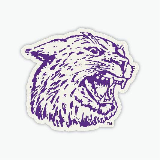 Wabash Angry Cat Profile Sticker