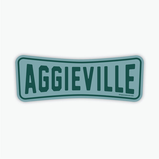 Aggieville Roadside Retro Sticker