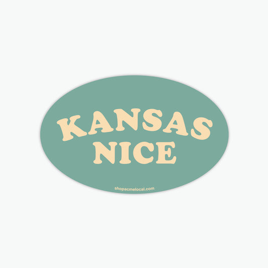 Kansas Nice Sticker