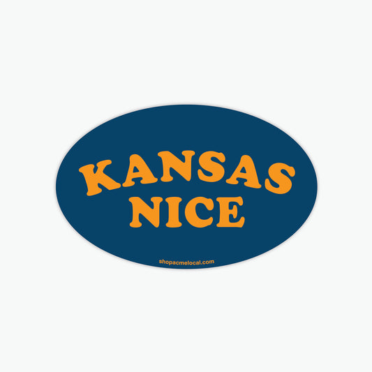 Kansas Nice Sticker