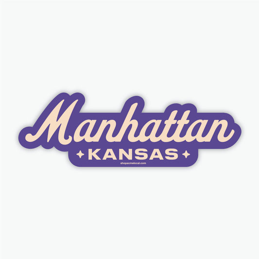 Manhattan Starlite Script Sticker