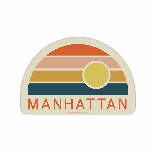 Manhattan Pastel Sunset Sticker