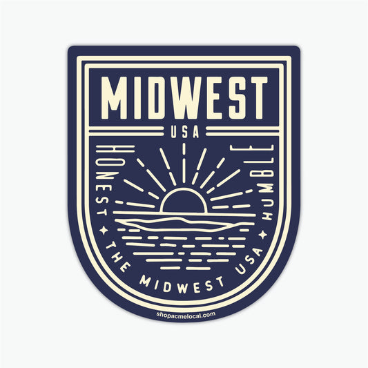 Midwest Honest & Humble Badge Sticker