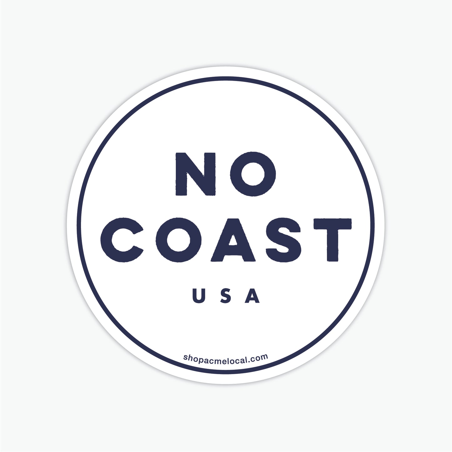 No Coast USA Circle Sticker