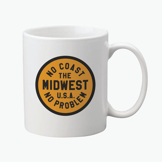 No Coast No Problem Circle Ceramic Mug