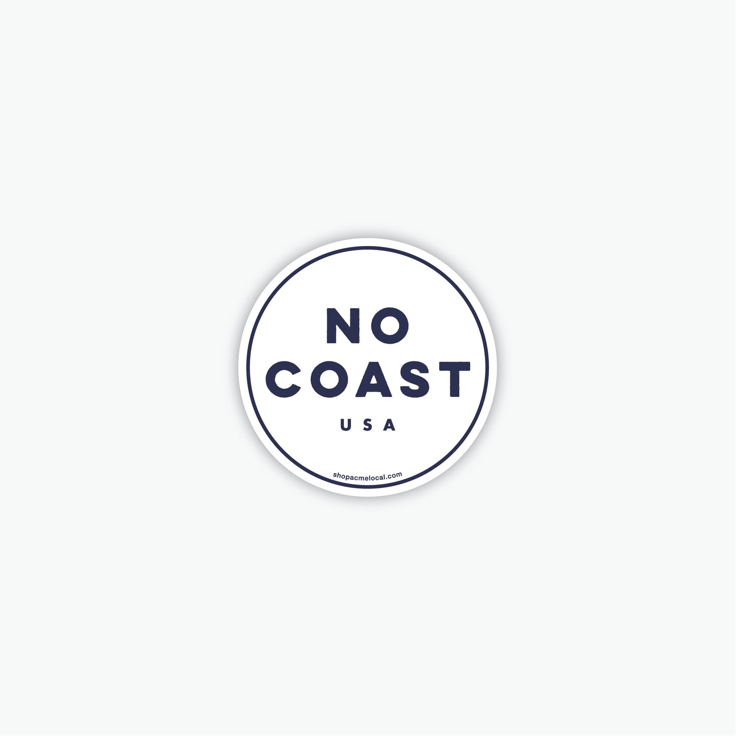 No Coast Mini Sticker