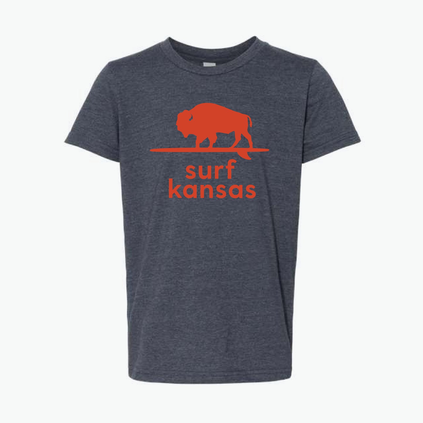 Surf Kansas Navy/Orange Youth Tee