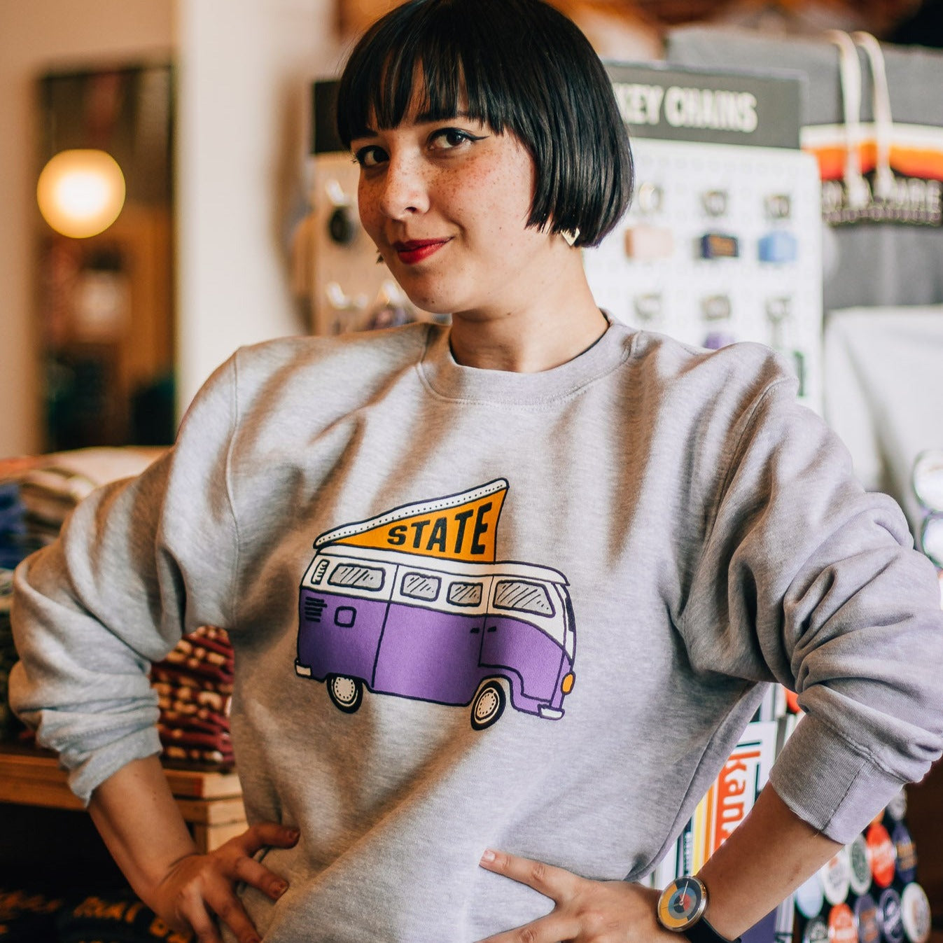 State VW Camper Crewneck