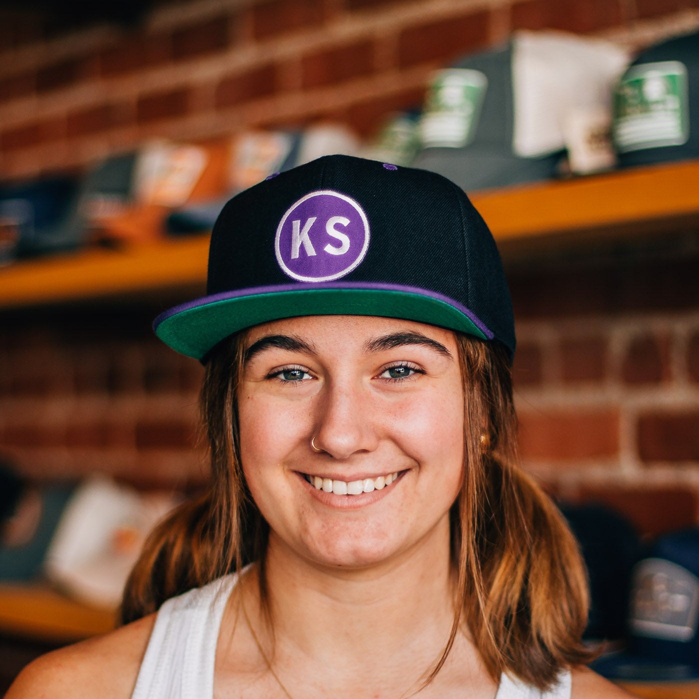 Purple KS Circle Hat