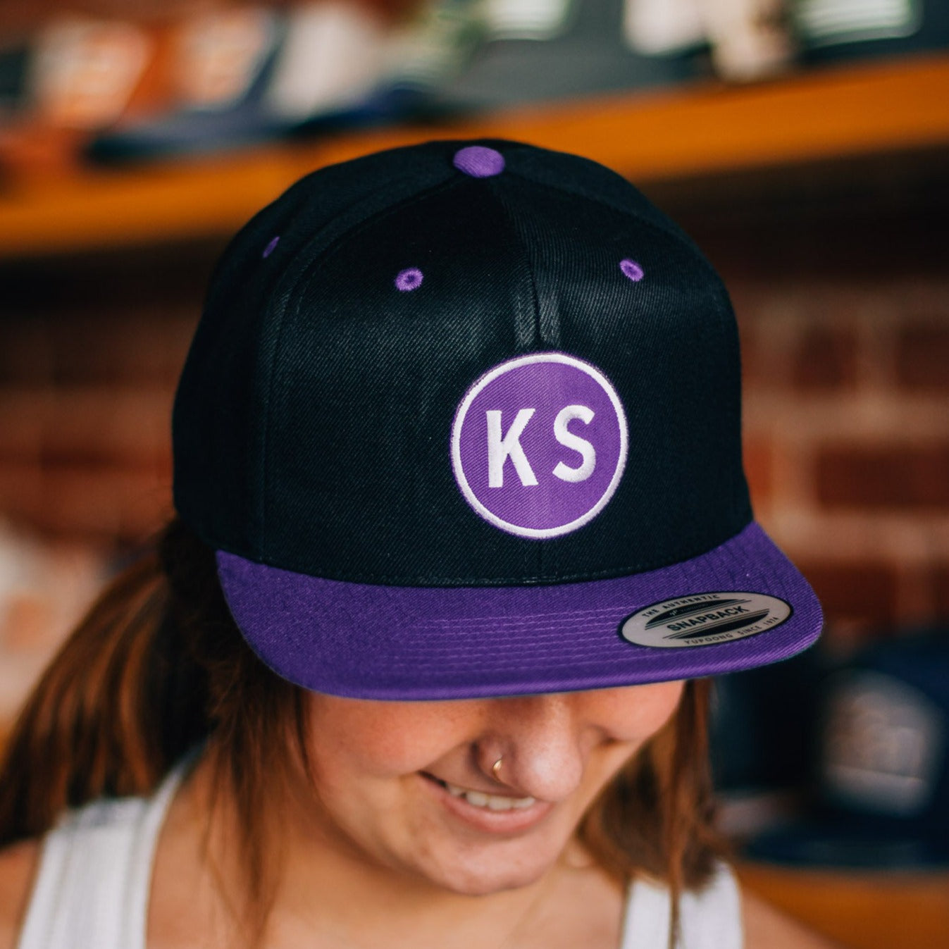 Purple KS Circle Hat