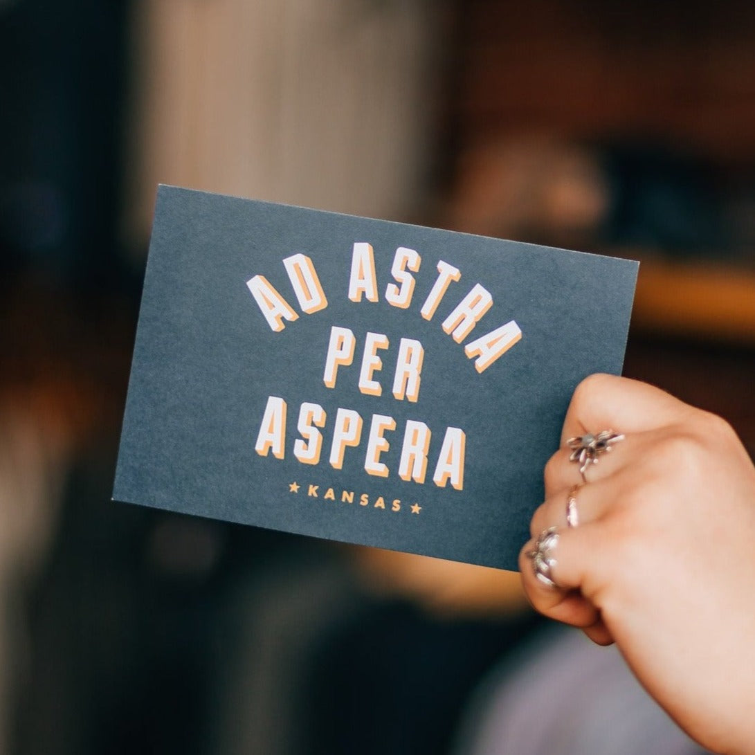 Ad Astra Per Aspera Postcard