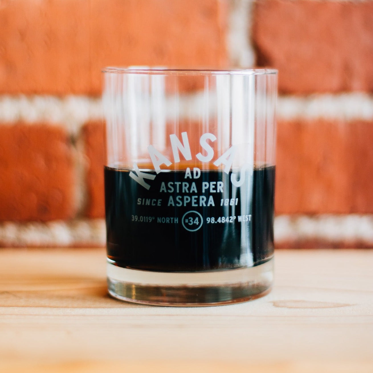 Kansas Arch Whiskey Glass