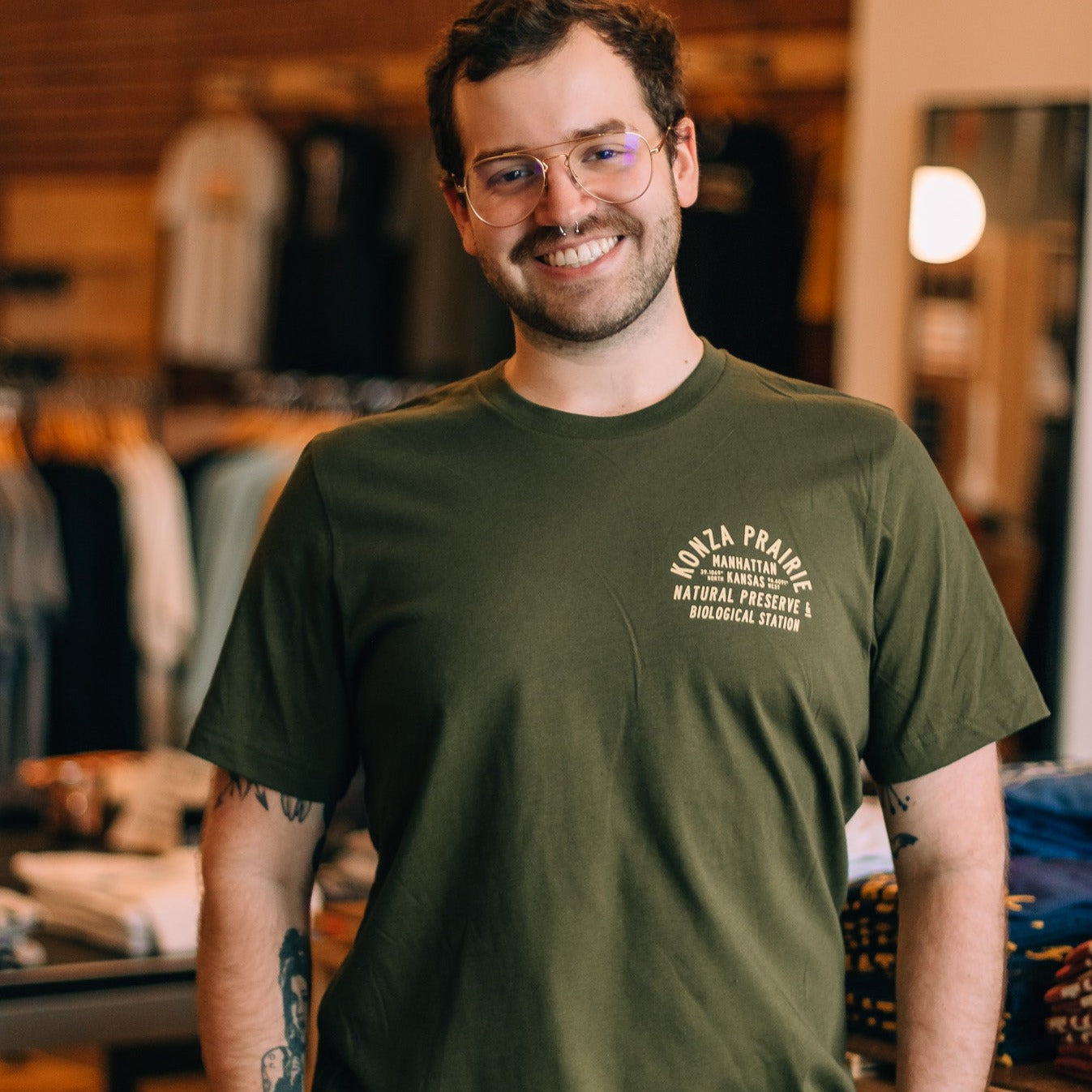 Konza Trails Green Tee