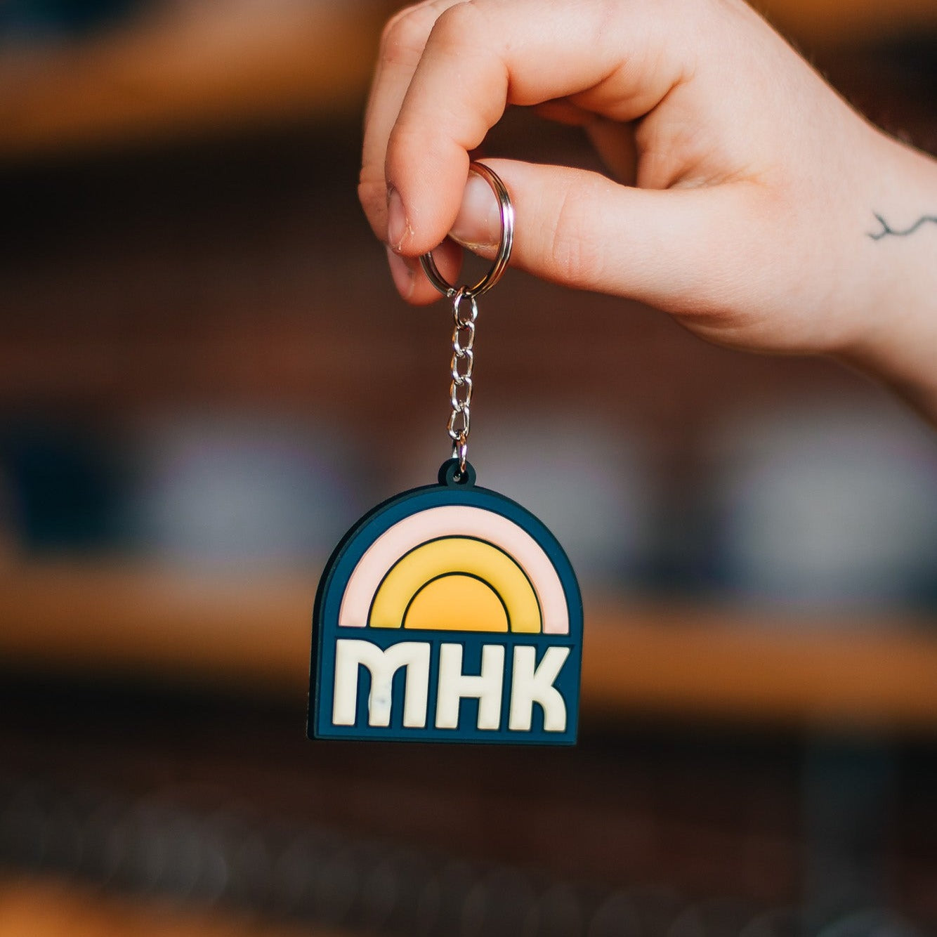 MHK Pastel Rainbow 2'' Keychain