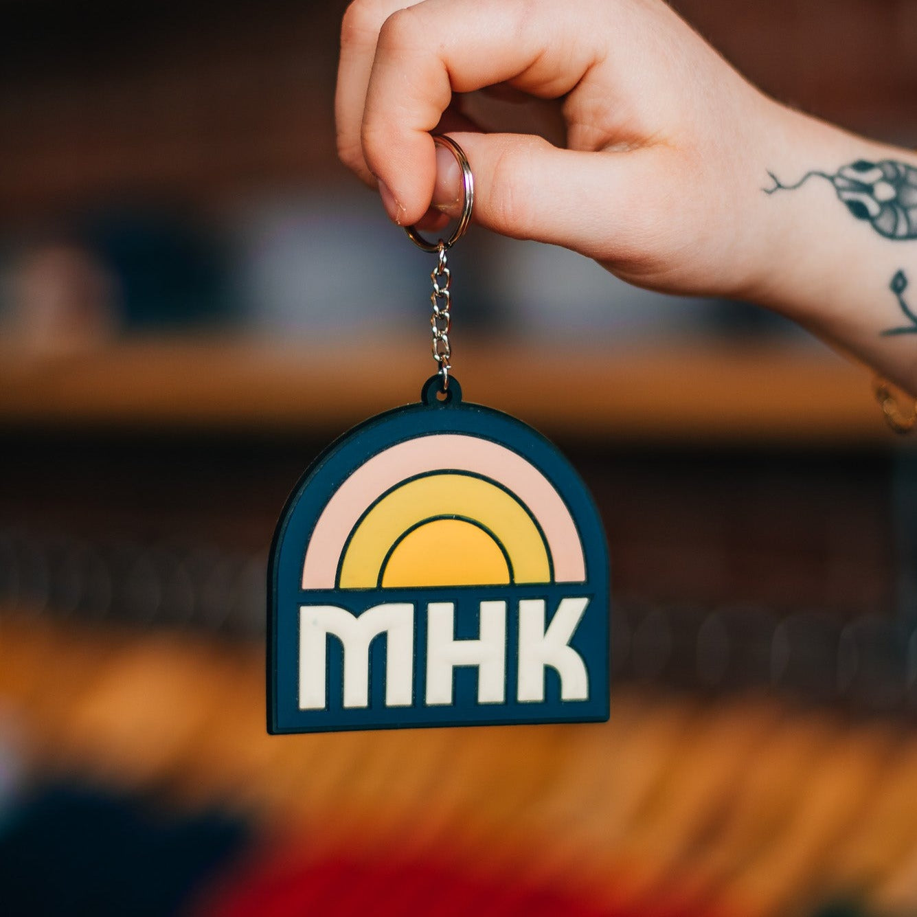 MHK Pastel Rainbow 3'' Keychain