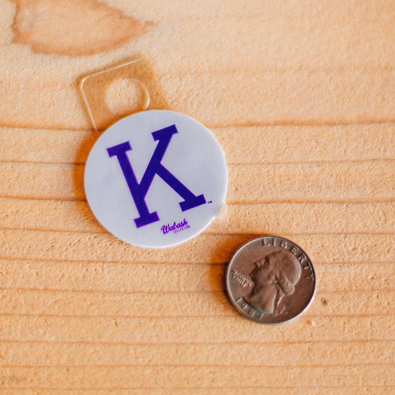 Mini Wabash Big K White Sticker