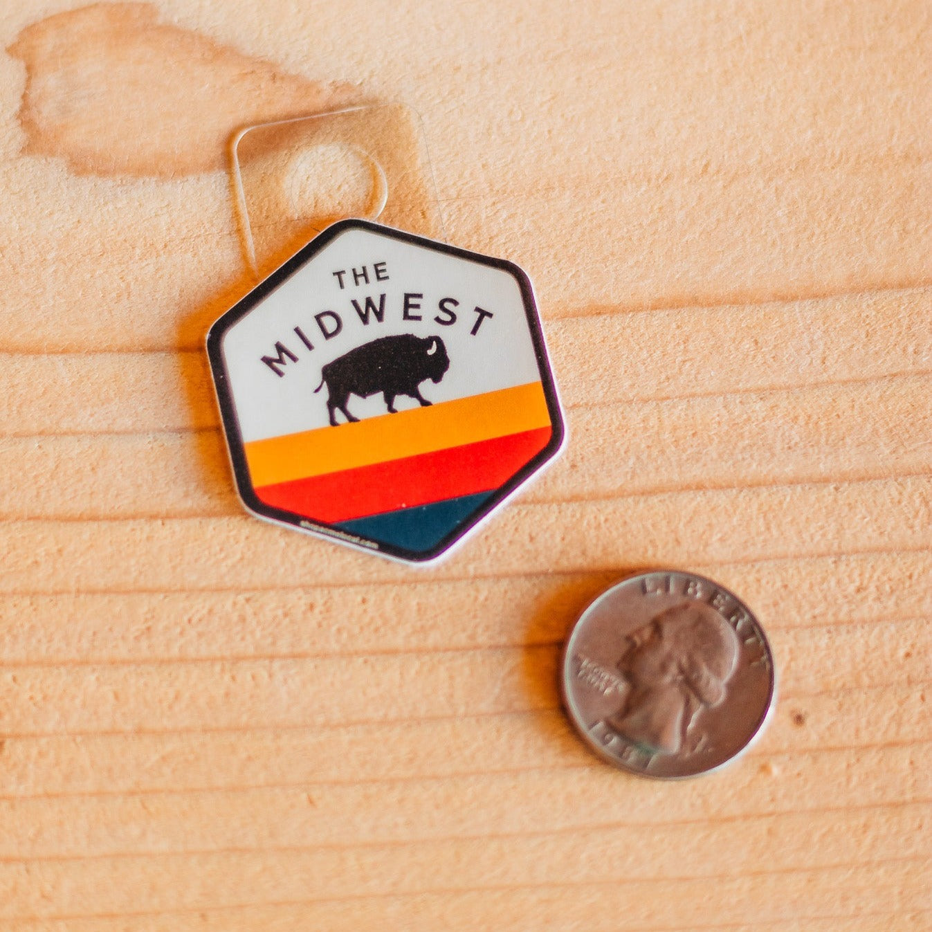 Midwest Buffalo Hexagon Mini Sticker