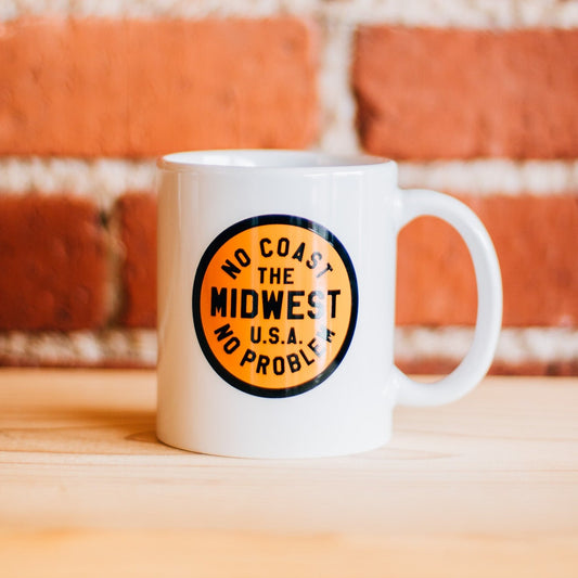 No Coast No Problem Circle Ceramic Mug