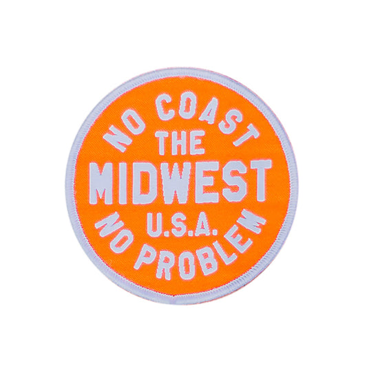 No Coast No Problem Orange Circle Patch