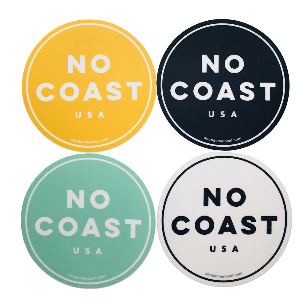 No Coast USA Circle Sticker