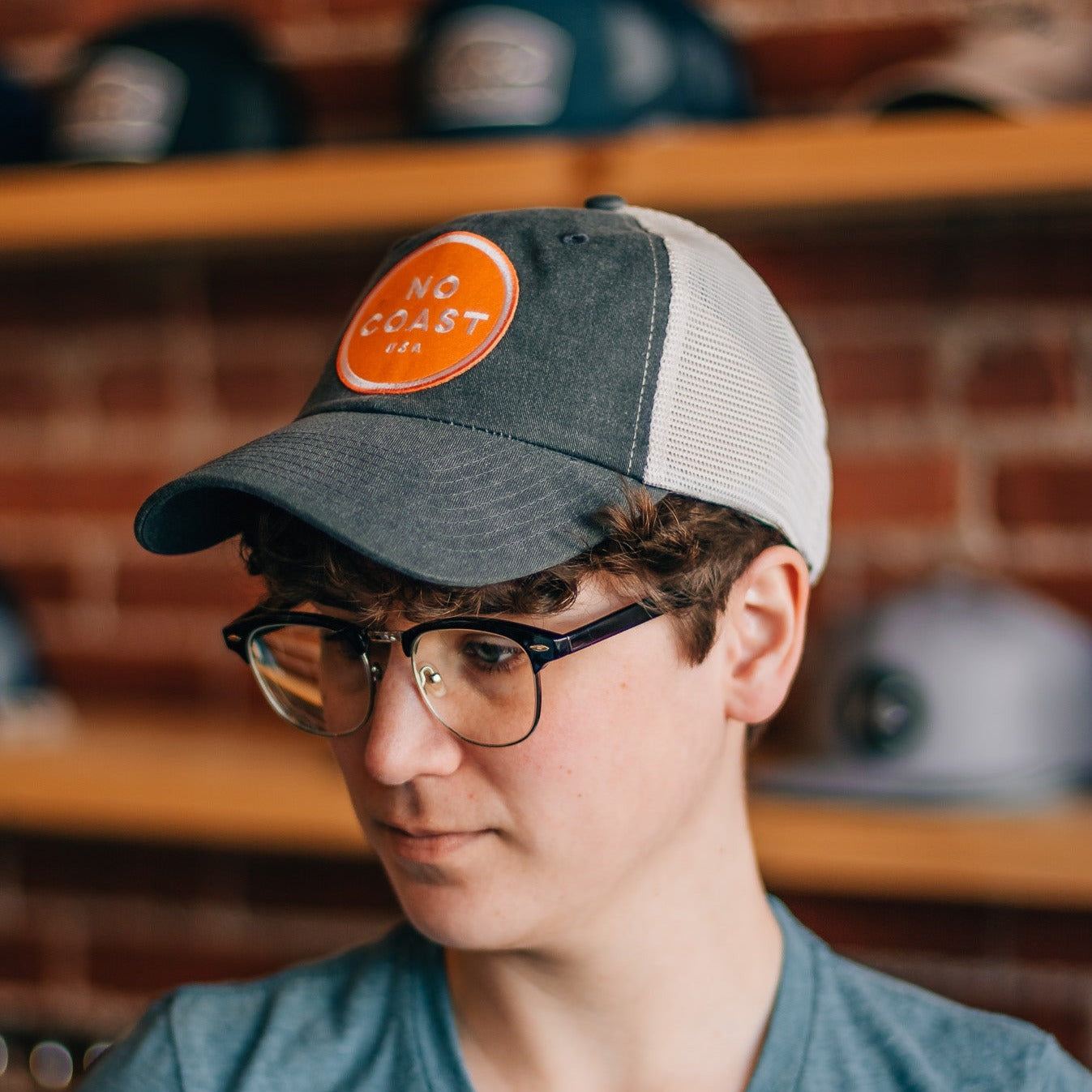 No Coast Orange Circle Hat