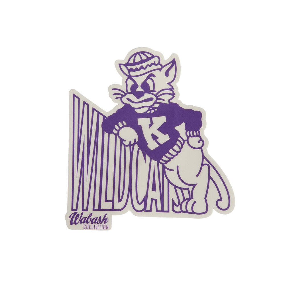 Wabash Willie Leaning Sticker