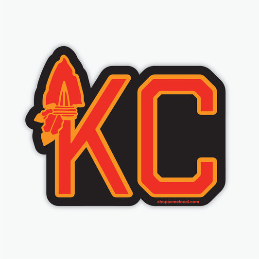 KC Arrowhead Sticker