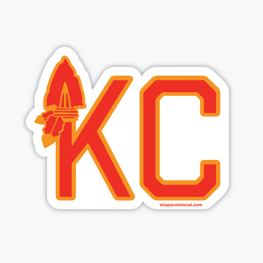 KC Arrowhead Sticker