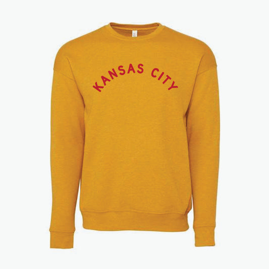 Kansas City Classic Arch Mustard Crewneck Sweatshirt