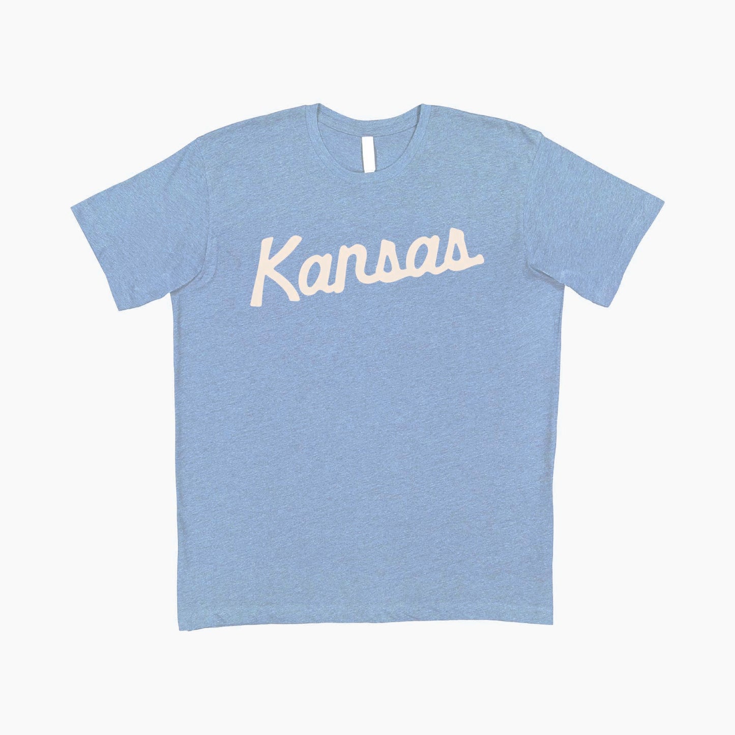 Kansas Script Blue Tee