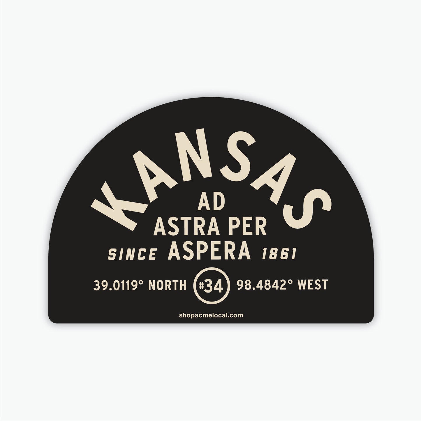 Kansas Arch Sticker