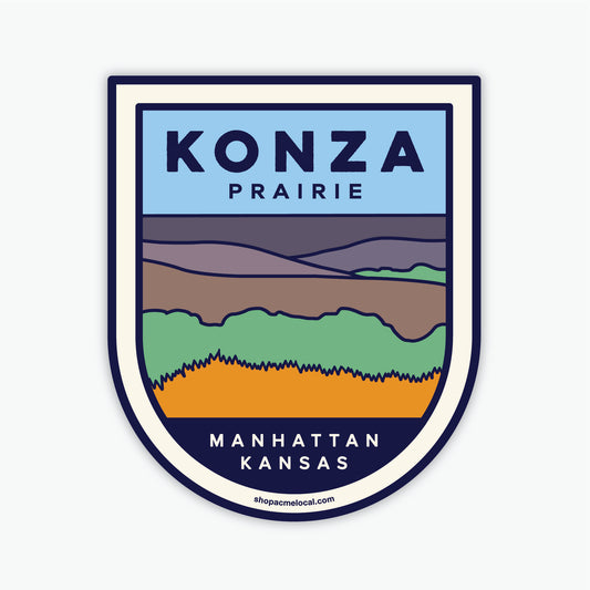 Konza Landscape Badge Sticker