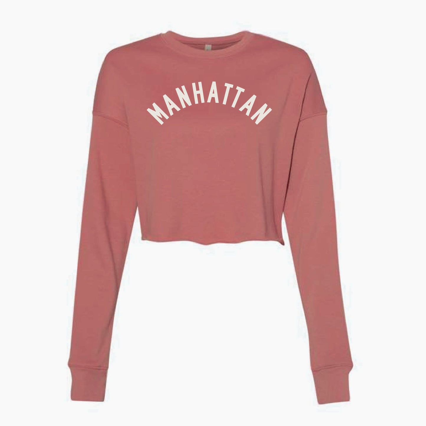 Manhattan Arch Crop Crewneck Sweatshirt