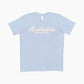 Manhattan Starlight Script Heather Blue Tee