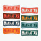 Manhattan Roadside Retro Sticker