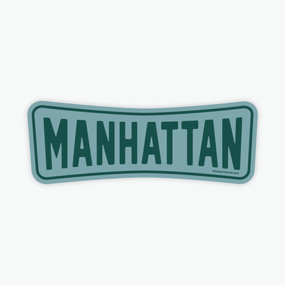 Manhattan Roadside Retro Sticker