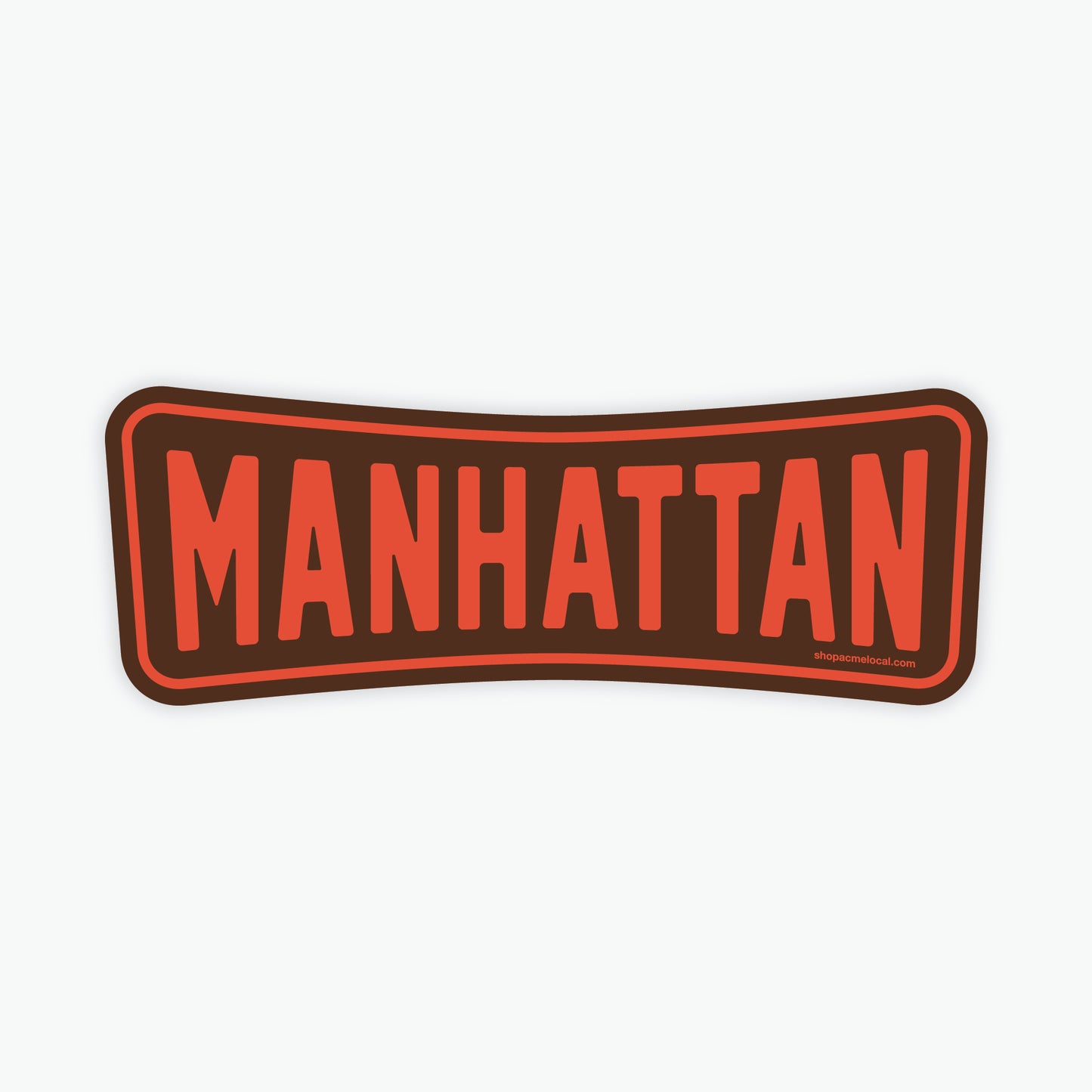 Manhattan Roadside Retro Sticker